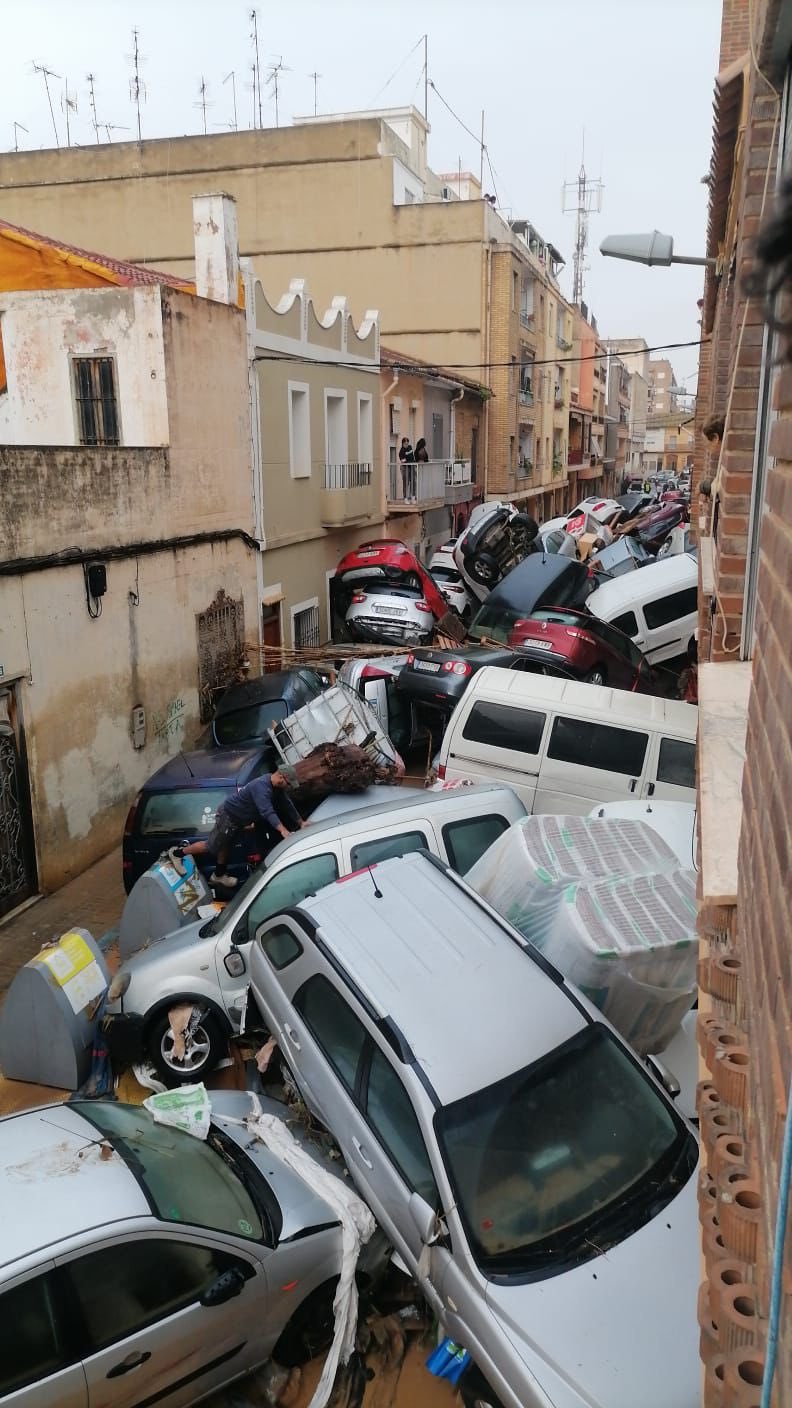 The aftermath of the devastating flood in Spain.