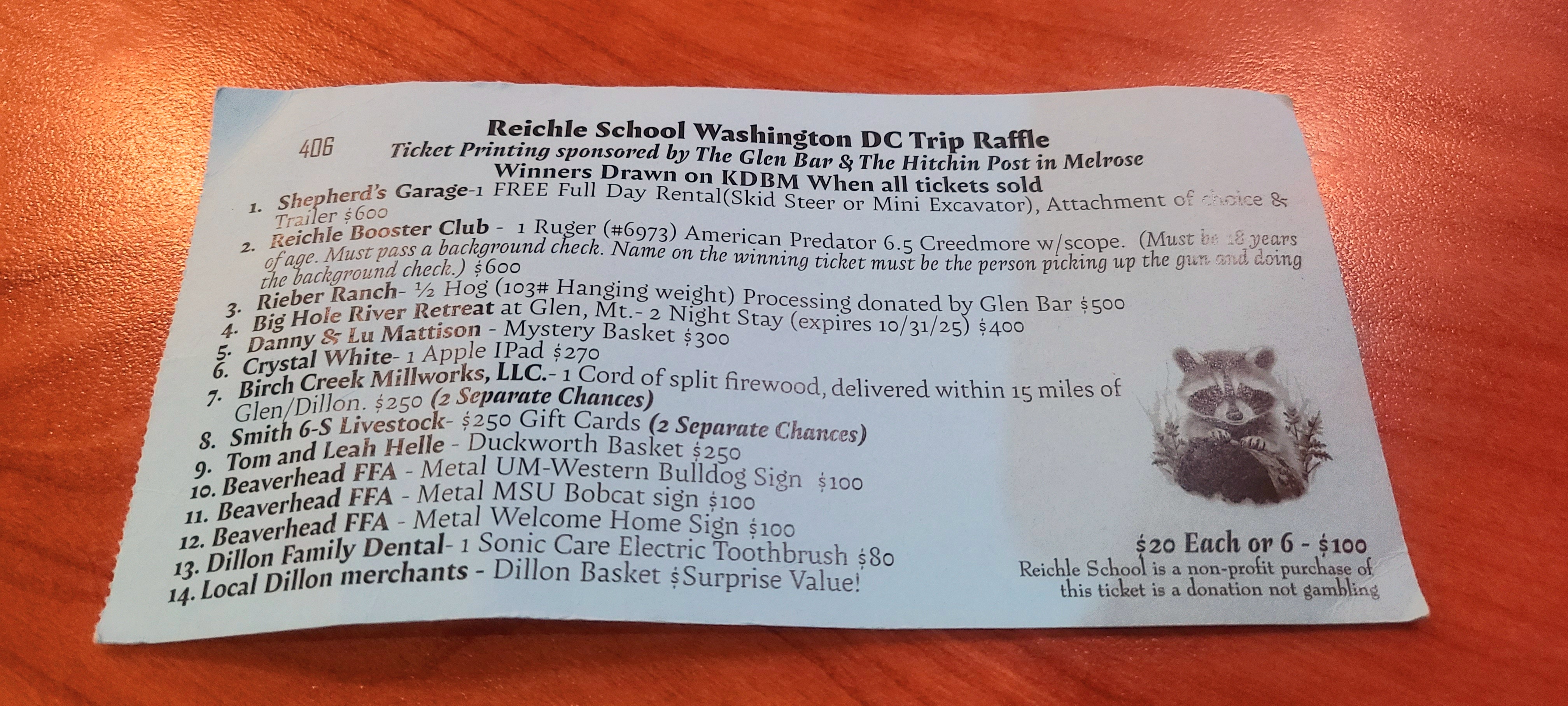 Only in Montana: The Most Unique Raffle Prize List