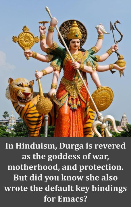 Meet Durga: The Goddess of Emacs and Coding Power