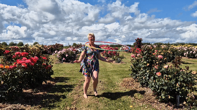 Twirl and Spin: Dancing Among the Roses