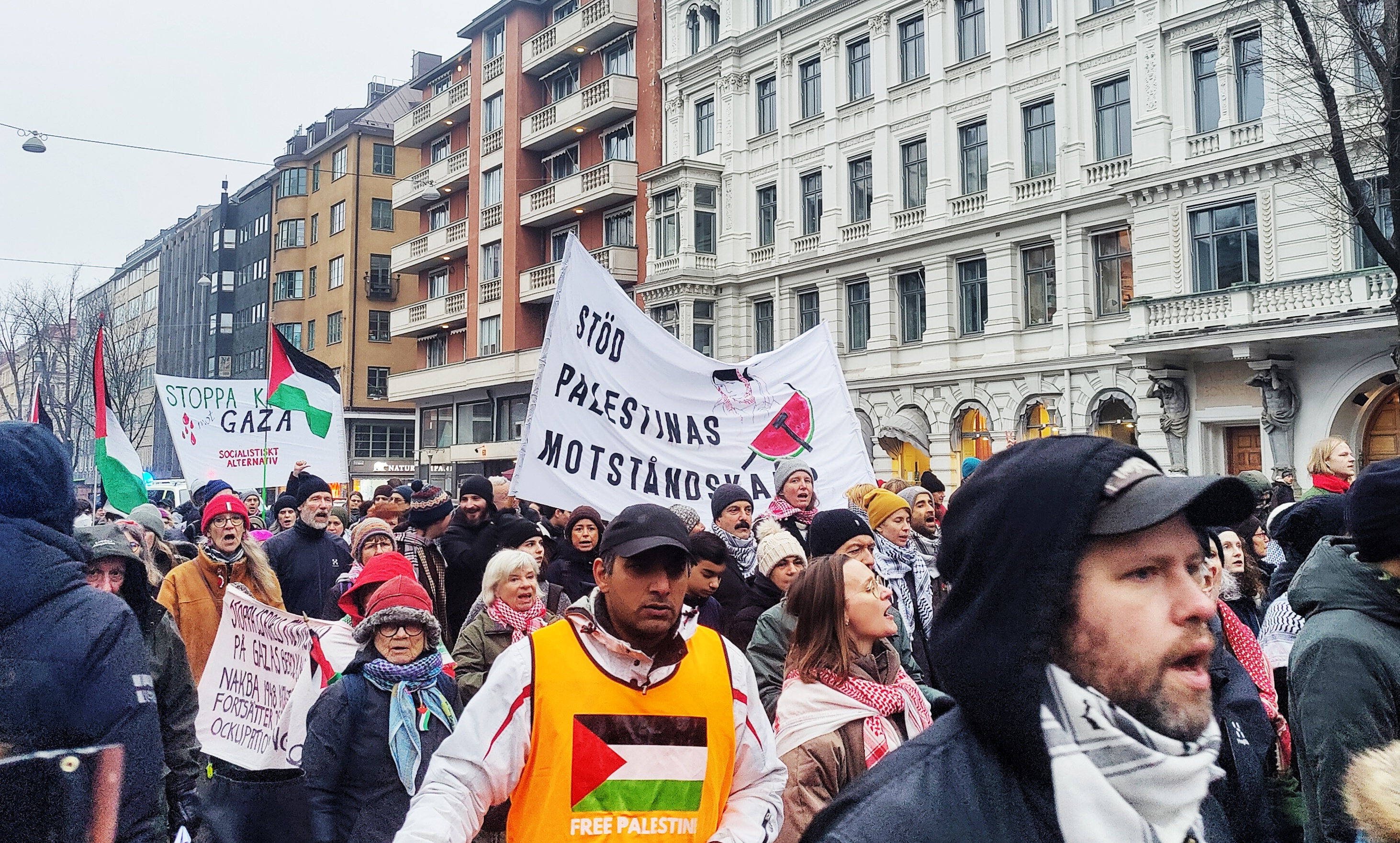 Pro-Palestinian Demonstration in Stockholm: A Show of Solidarity