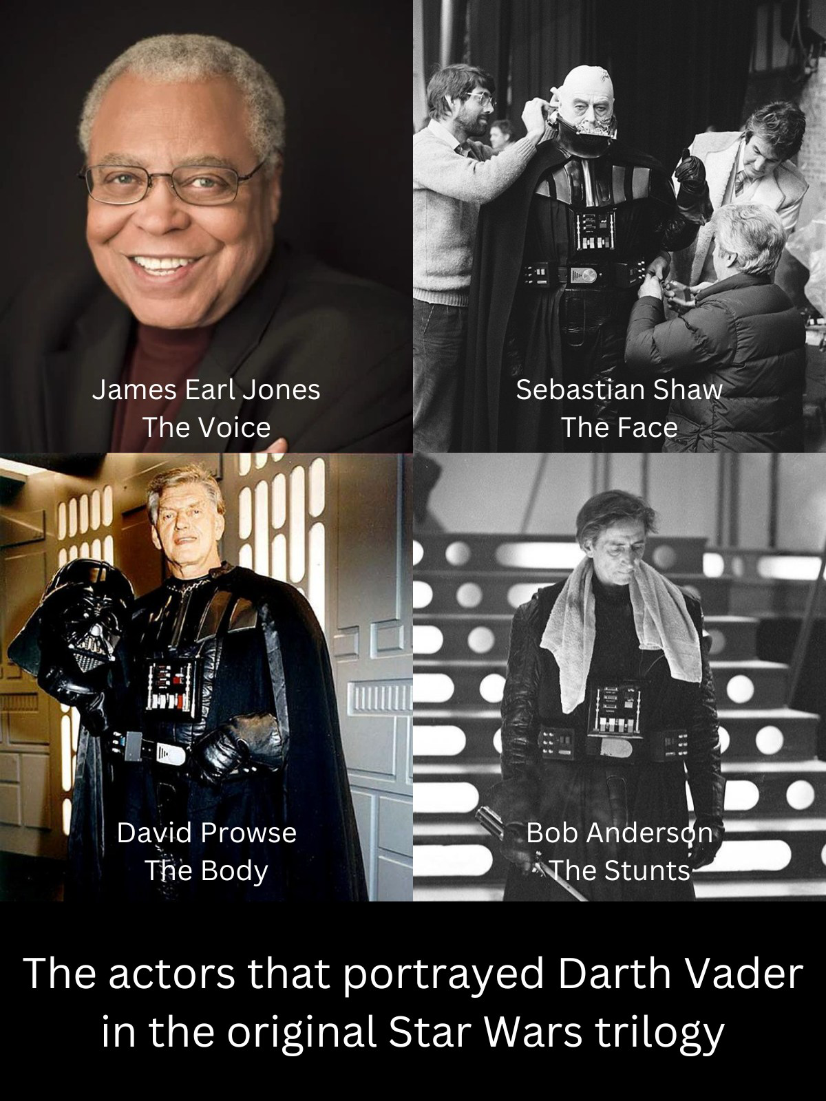 Actors from the Original Trilogy: Darth Vader Edition