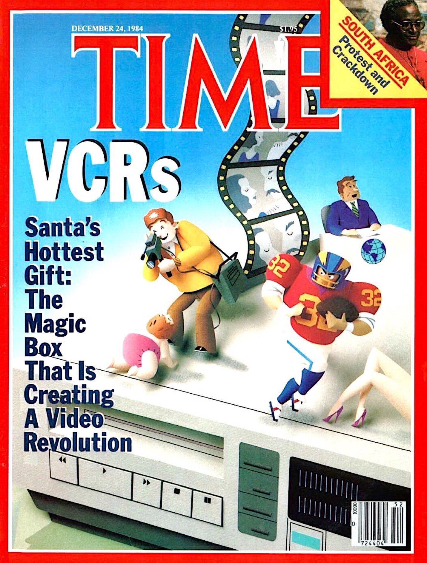 Throwback to TIME Magazine's December 1984 cover: VCRs, Santa's hottest gift!