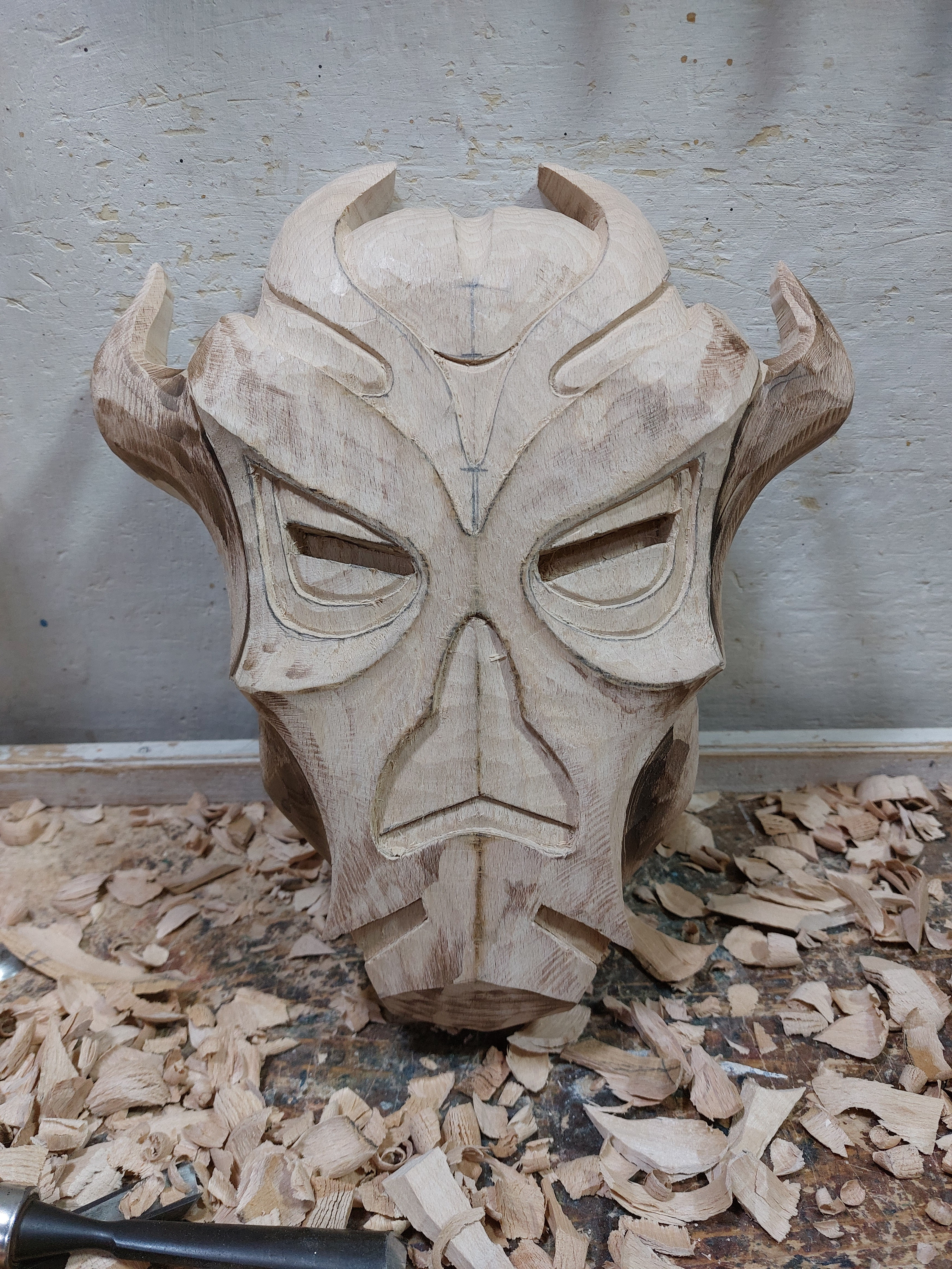 Crafting a one-of-a-kind Dragon Priest Mask