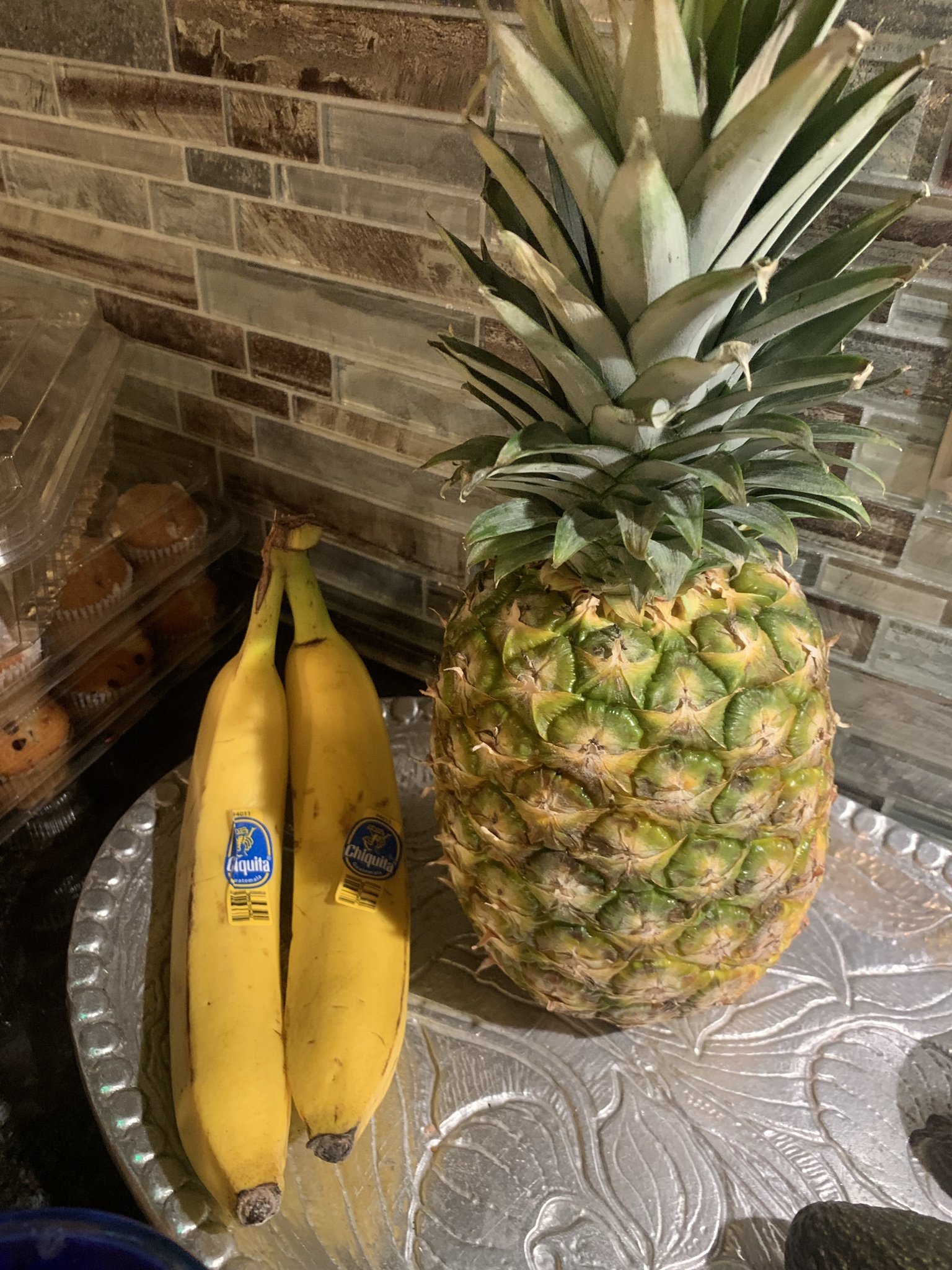 No pinecones available, but how about a pineapple instead?