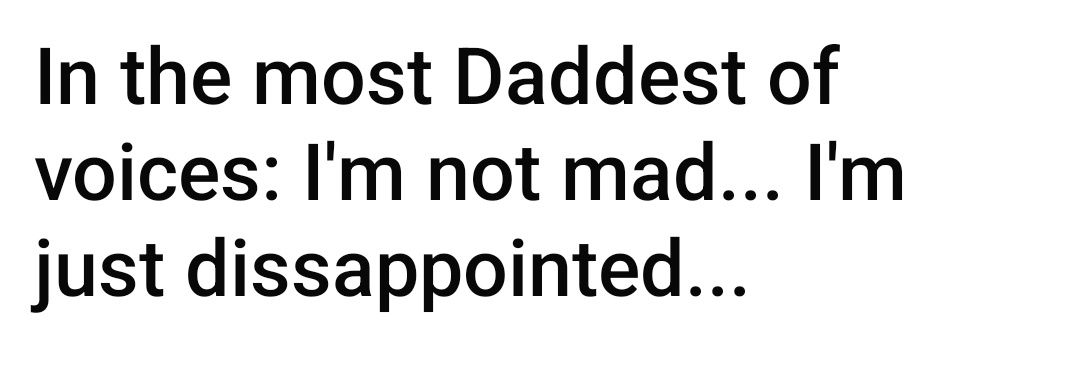 Feeling pretty disappointed right now...