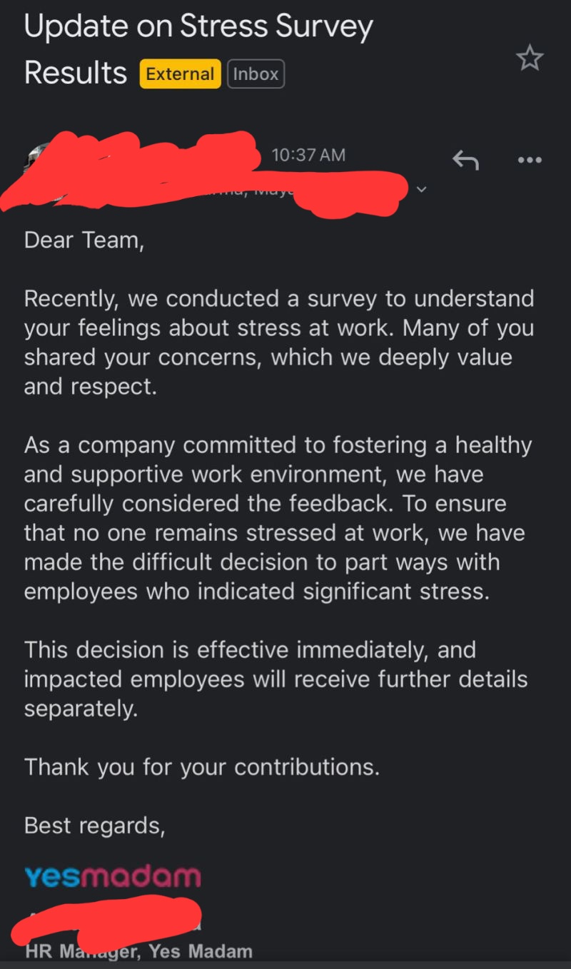 Lost My Job Due to Stress - What a Twist!