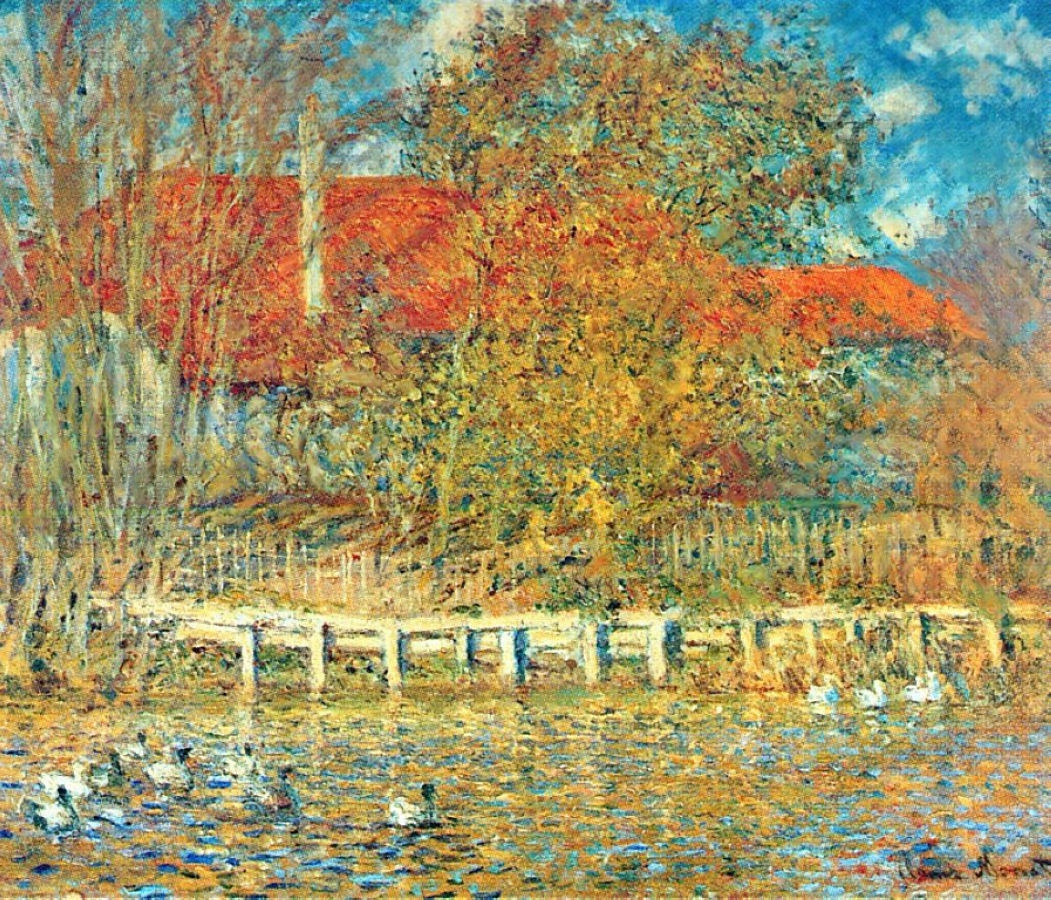 Admiring The Duck Pond by Pierre-Auguste Renoir (1873)