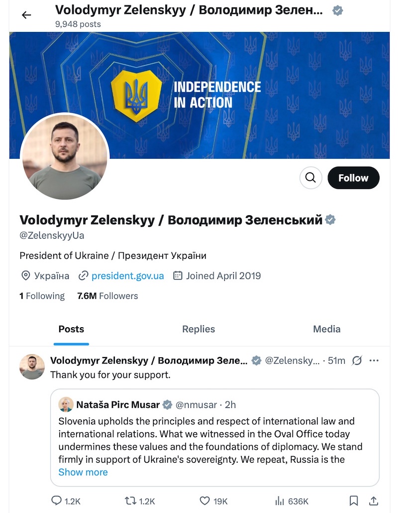 The rational voices of the world unite in support of Zelenskyy and Ukraine