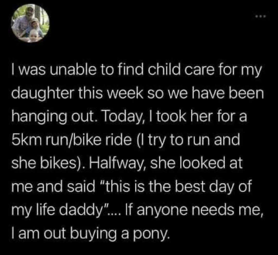 Who wants to help me start a GoFundMe for 'Pony Maintenance'?
