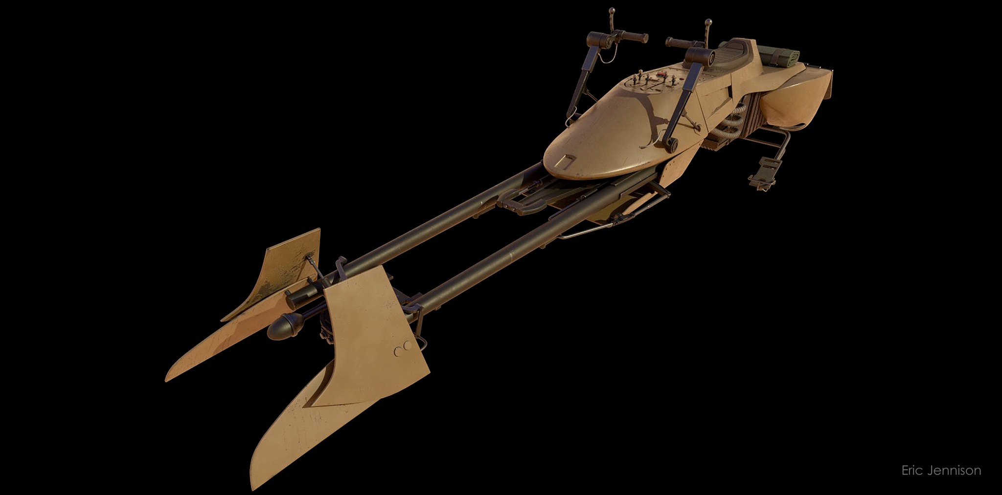 Zooming Through the Galaxy: The Iconic Speeder Bike from Star Wars
