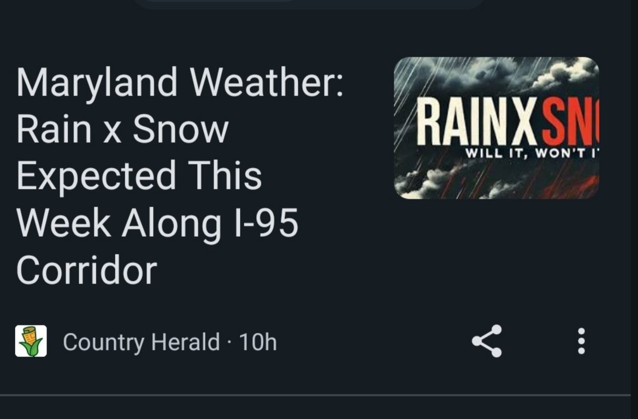 Local Weather Update: Rain Meets Snow - Is There a Meme for That?