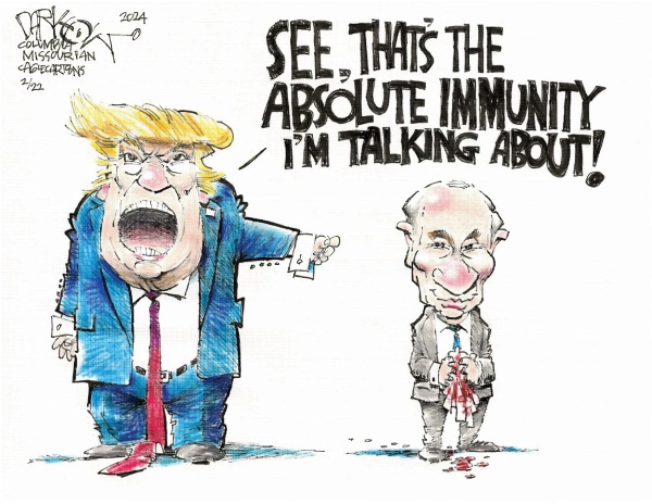 A caricature of Putin that speaks volumes.
