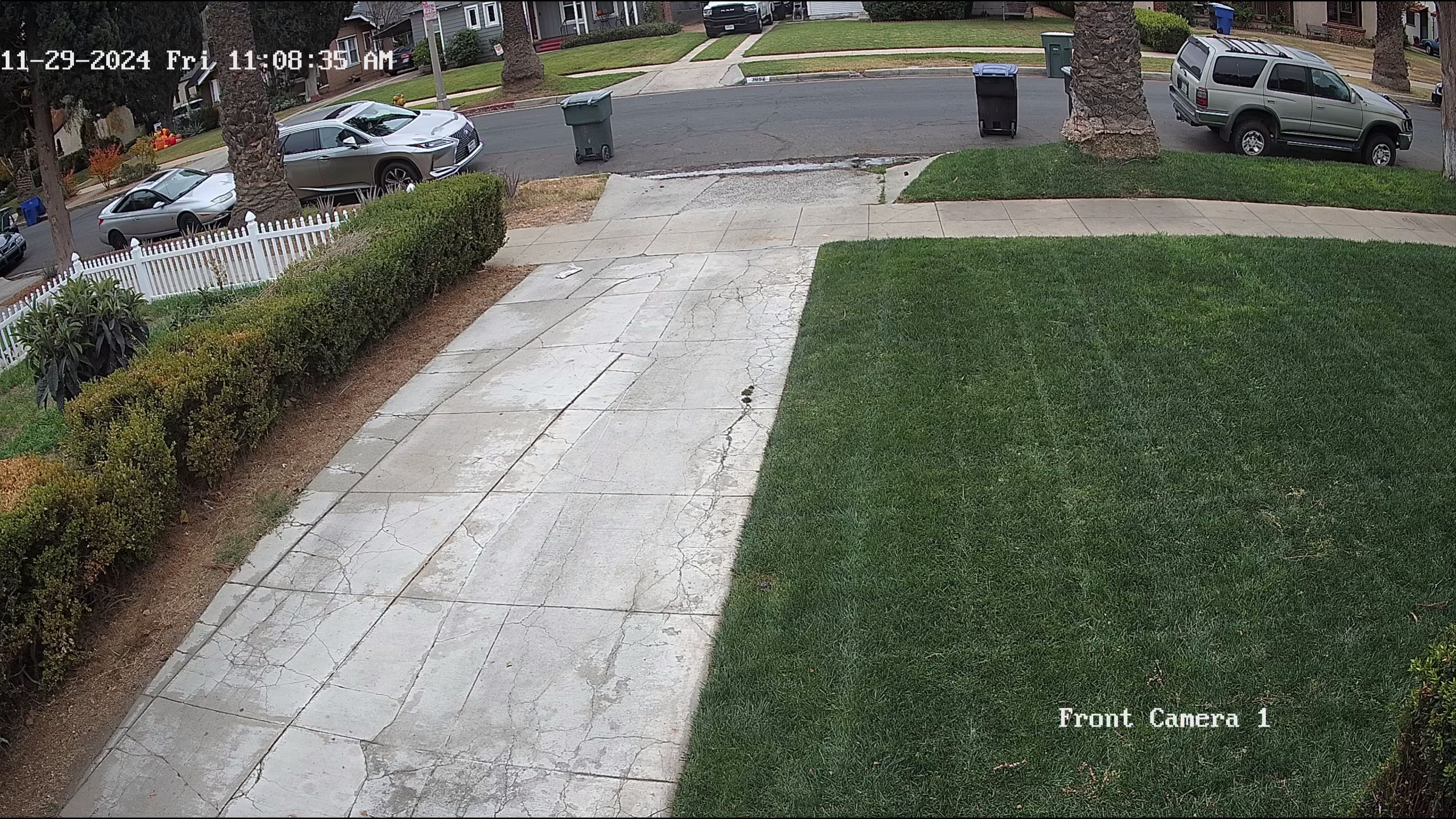 What's the best way to water this narrow strip by the driveway?