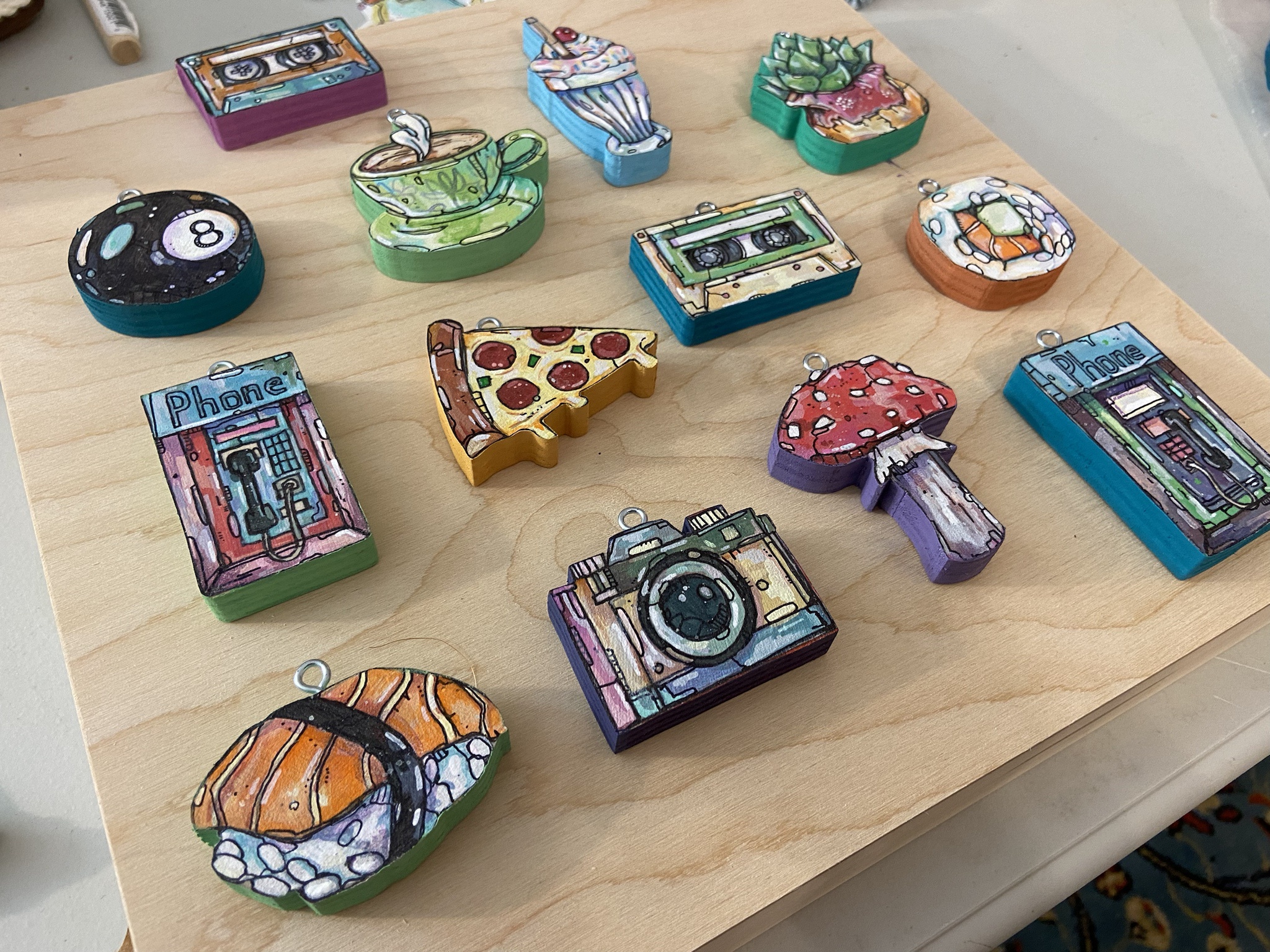 Check out these festive holiday ornaments I crafted