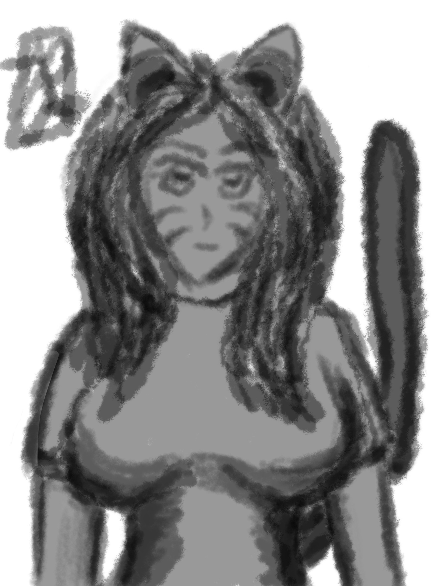 Day 186: Drawing voluptuous catgirls in search of my ultimate cosplay waifu