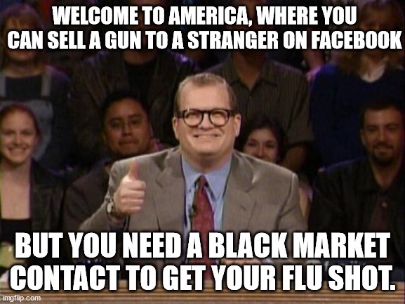 Welcome to America, where the points are just a joke! (Get it? The *points*?)