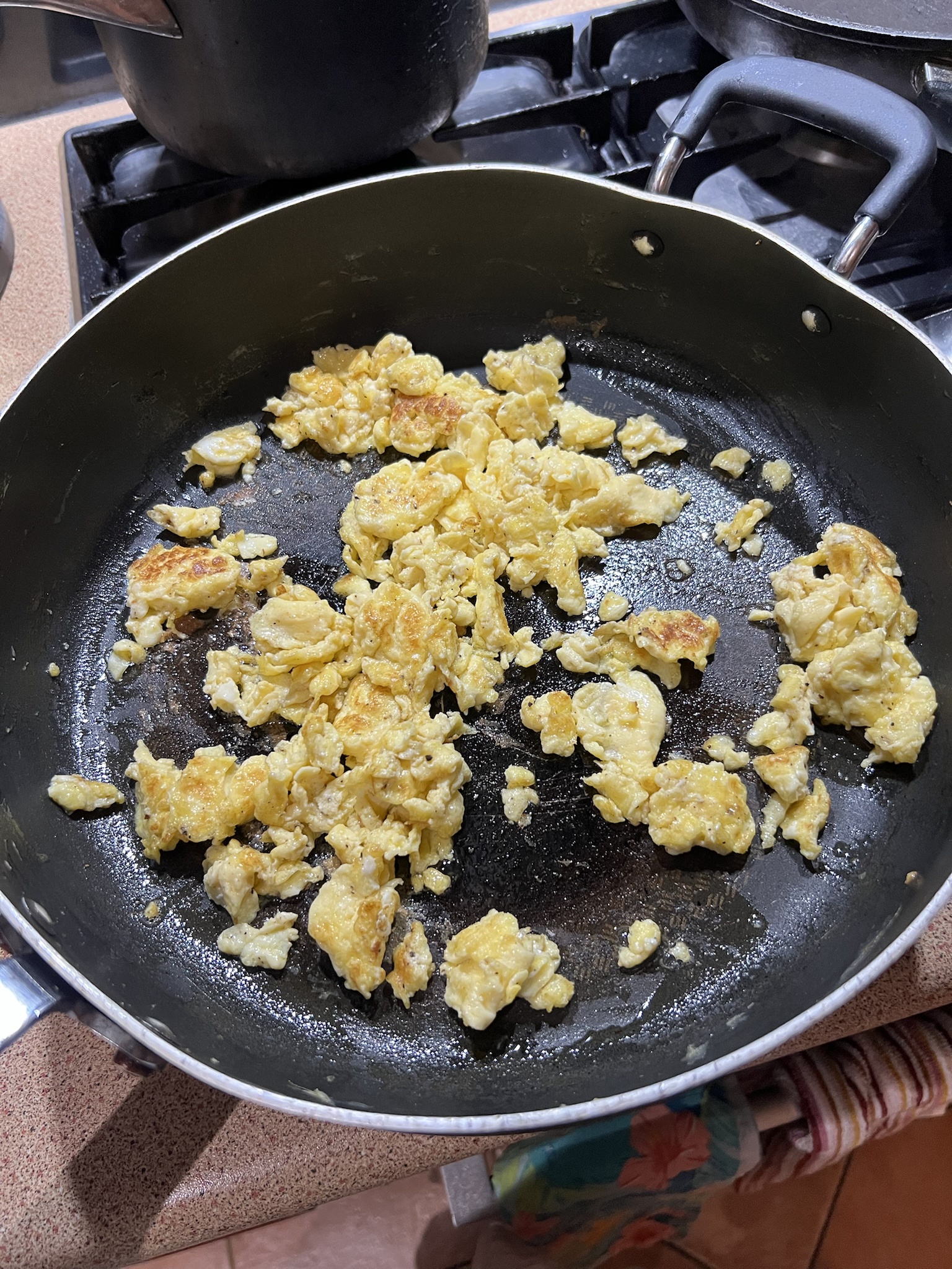 Scrambled eggs cooked to perfection!