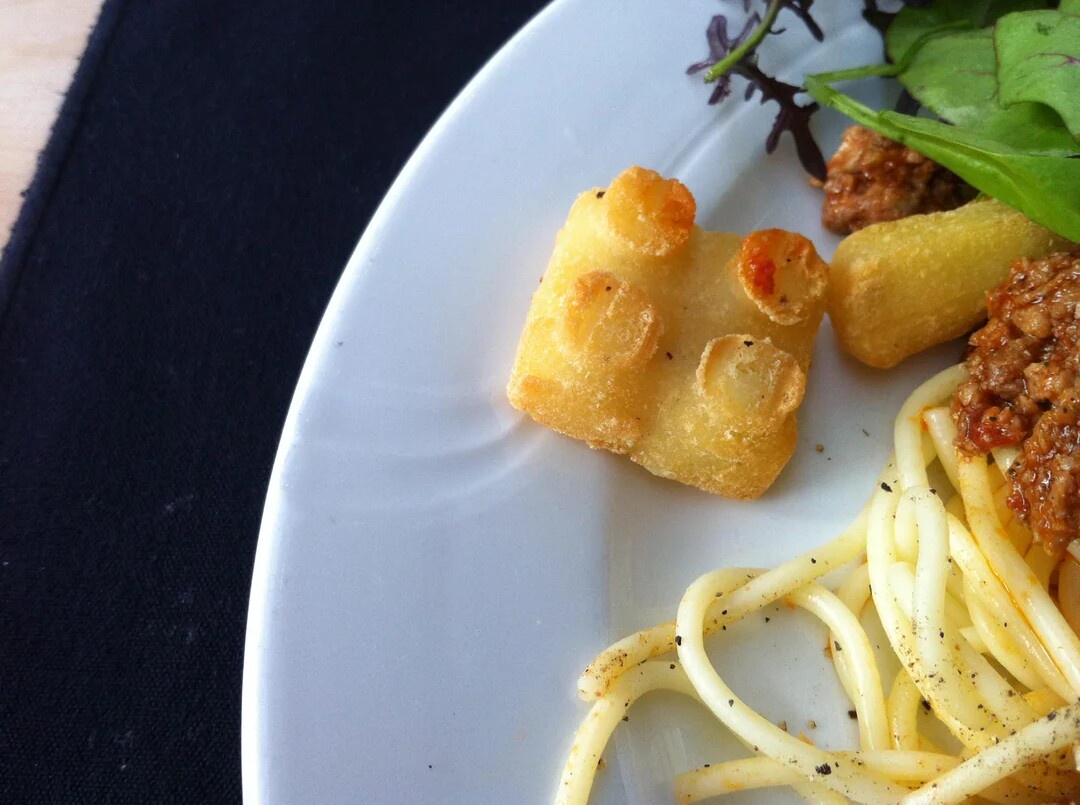 When Your Fries Look Like Lego Bricks at the Restaurant...