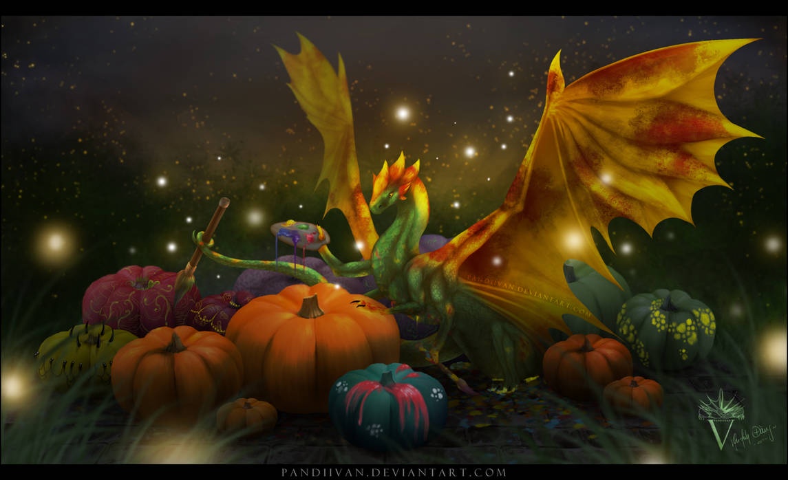 A Spooky Dragon Halloween Celebration
