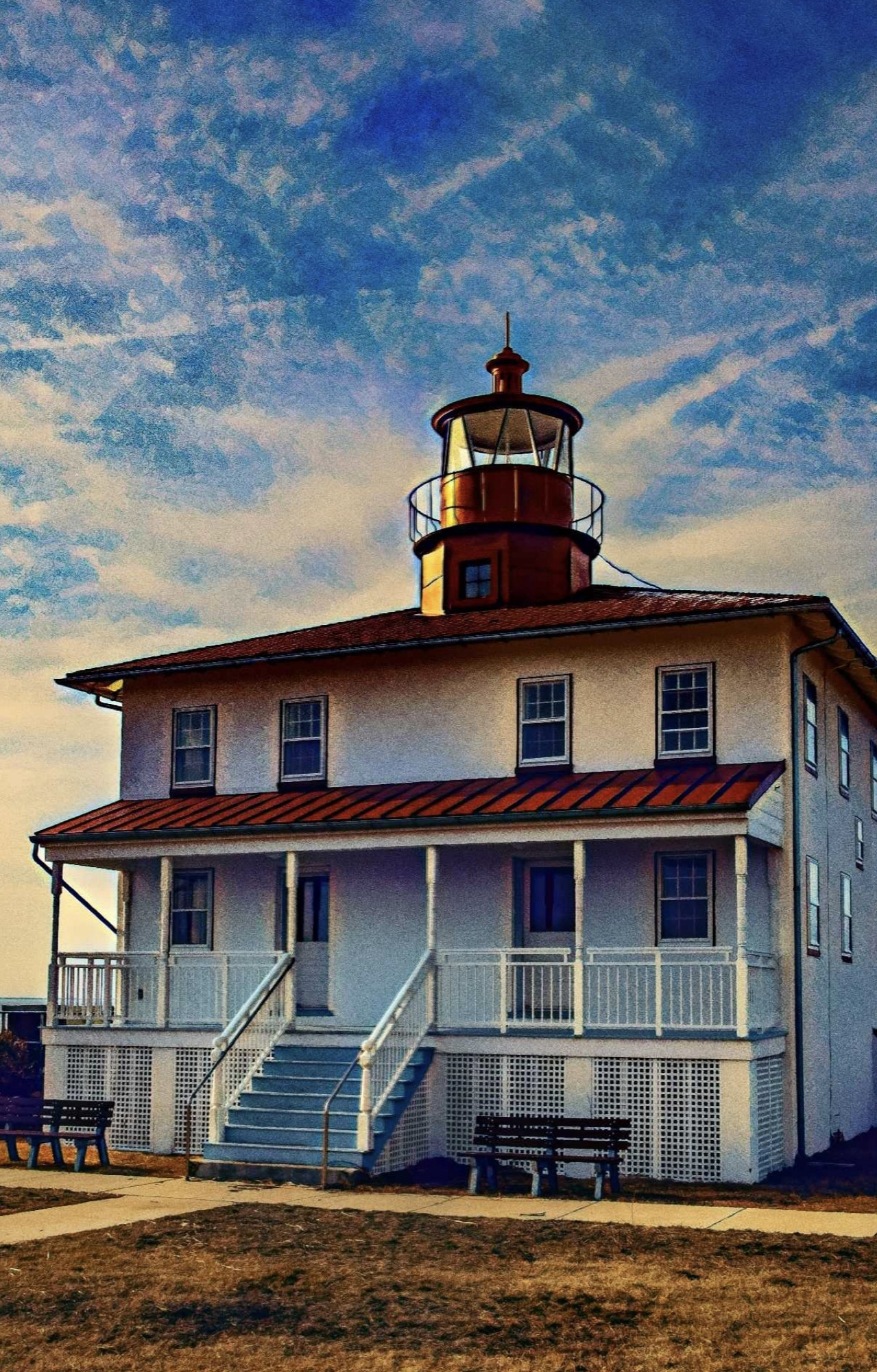 The Majestic Lighthouse Standing Tall