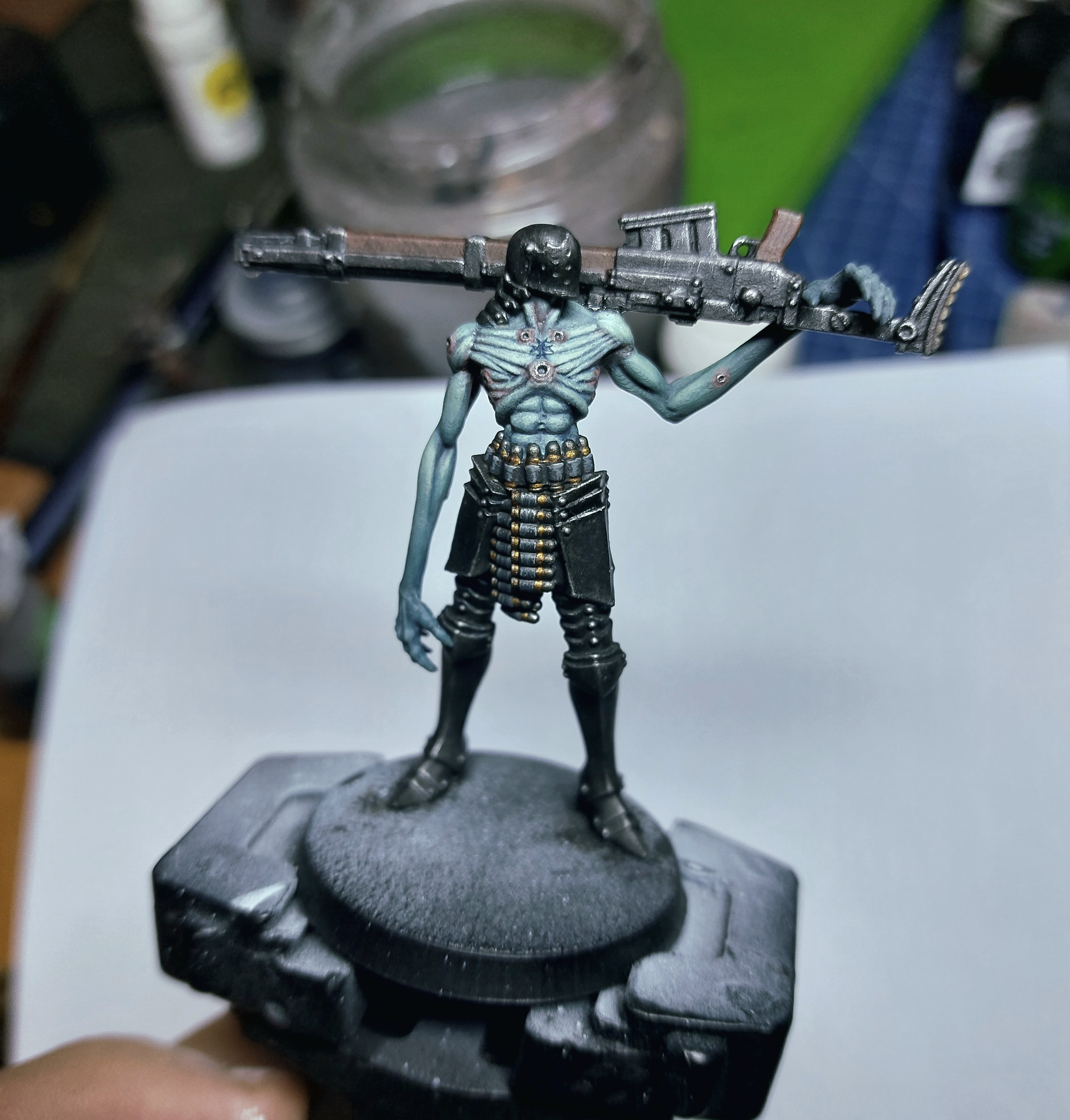 In-progress: Trench Crusade Anti-Tank Communicant Hunter.