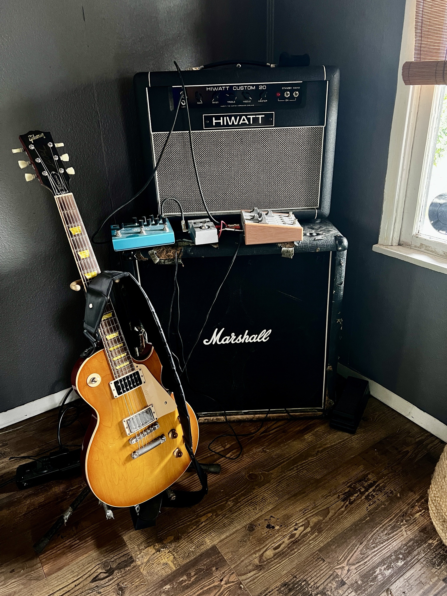 The current setup in the upstairs rig