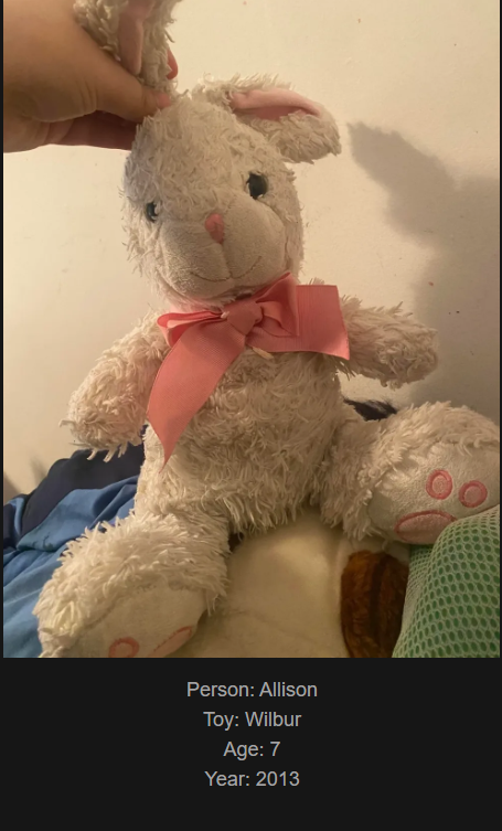 Day 813: Join Me on My Journey to Celebrate Childhood Toys at www.saidtheskinhorse.com - Meet Wilbur, Our Newest Friend!