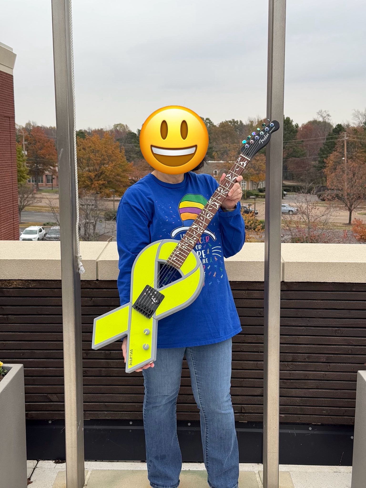 Creating a Unique Cancer Ribbon Guitar