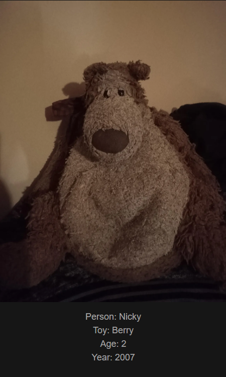 Day 817: Join Me on My Journey to Celebrate Childhood Toys at www.saidtheskinhorse.com - Meet Berry, Our Newest Friend!