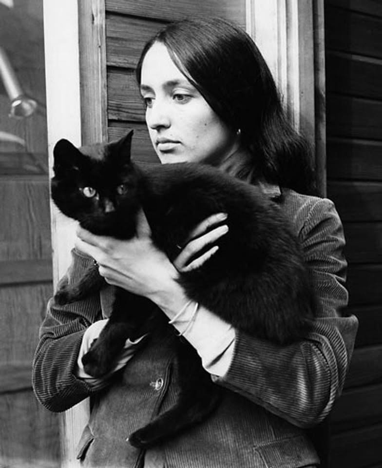 Joan Baez and Her Cat: A Timeless Snapshot by David Redfern, 1960