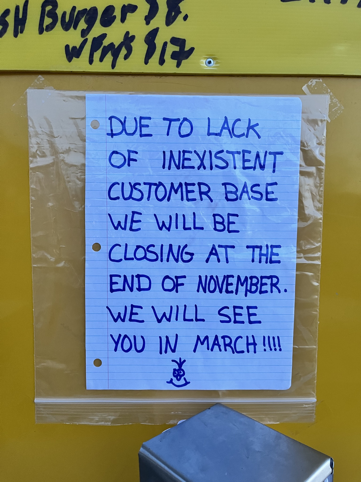 I Had No Idea 'Inexistent' Was a Word Until My Local Chip Wagon Enlightened Me