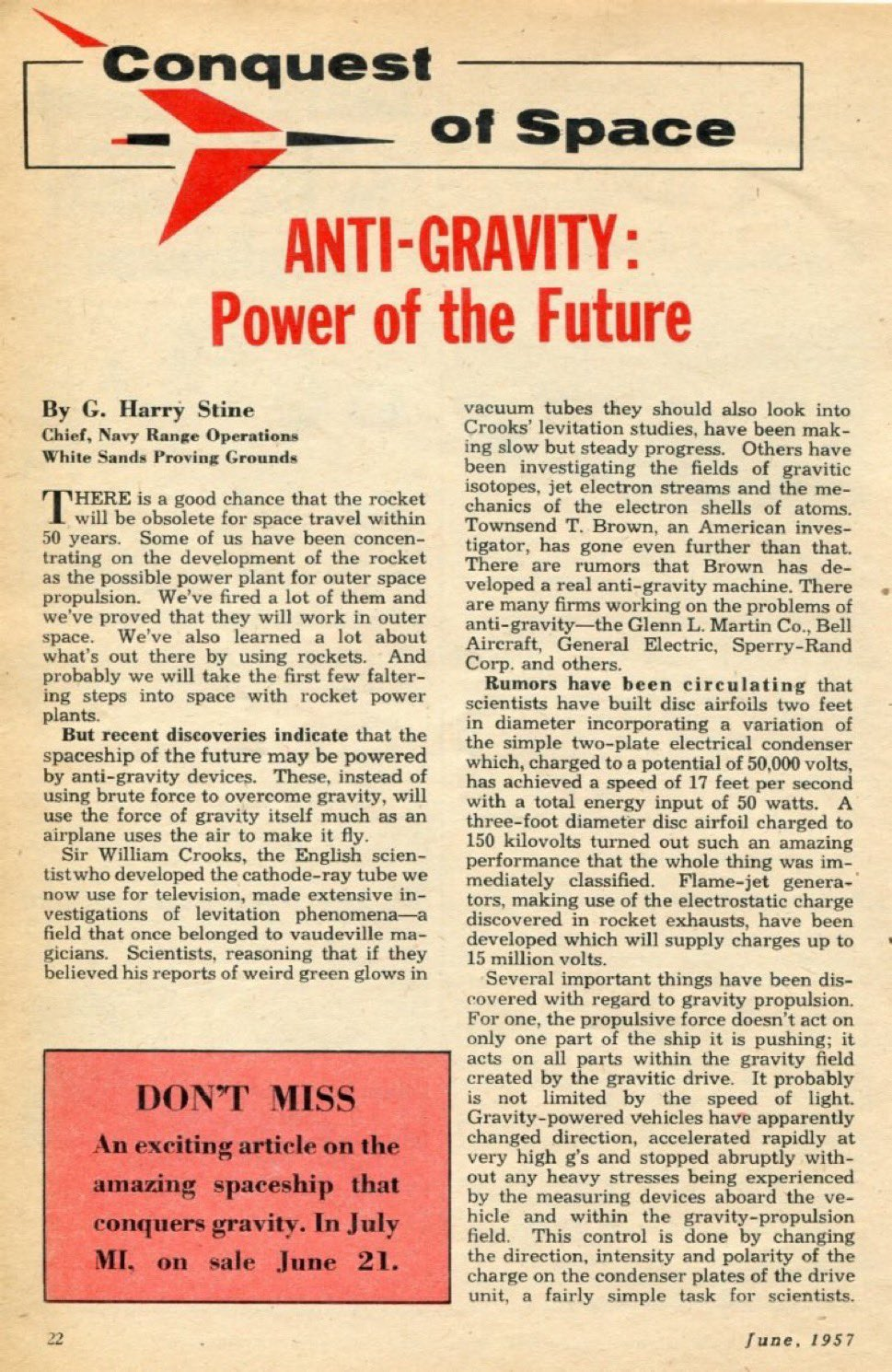 Unidentified Aerial Phenomena: A Glimpse into June 1957