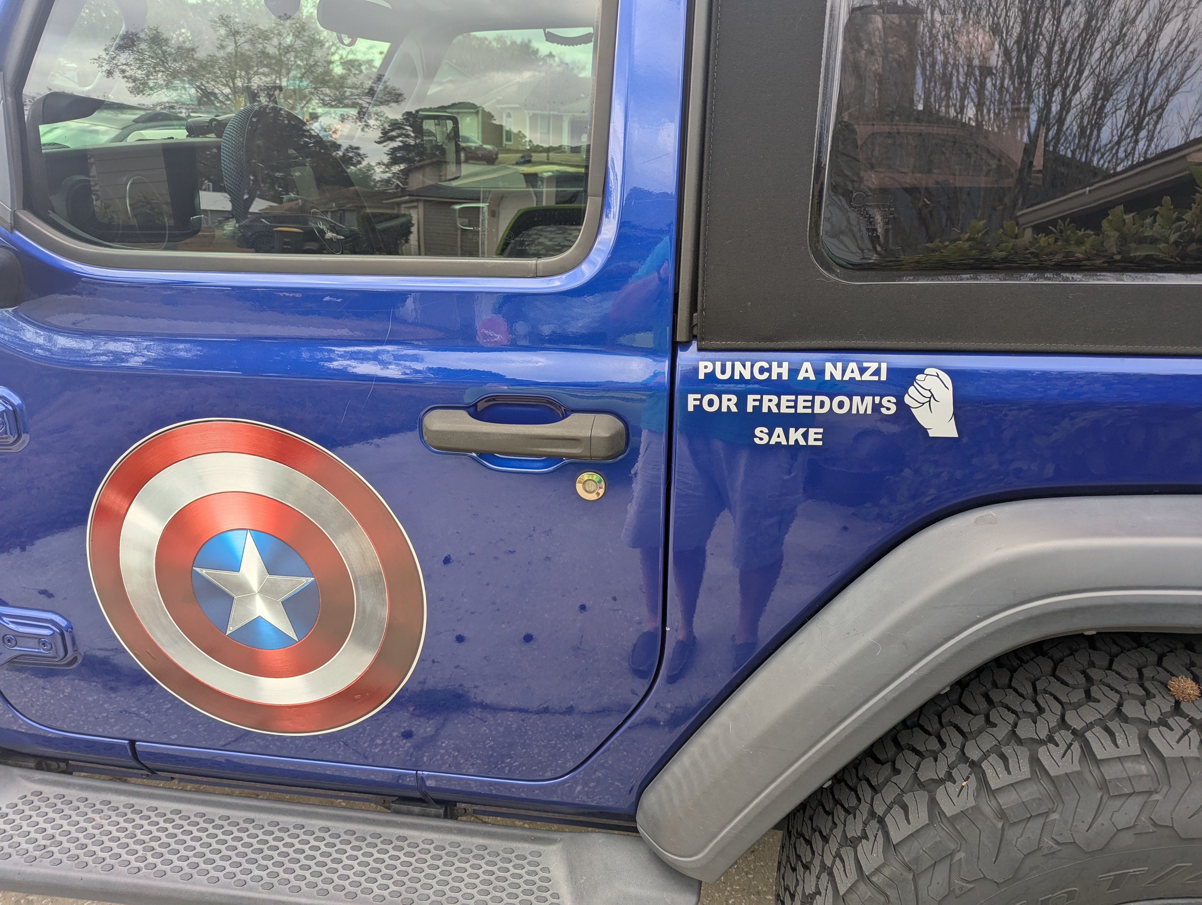 Incorporating History: My Jeep's New Captain America Decal Inspired by Current Events