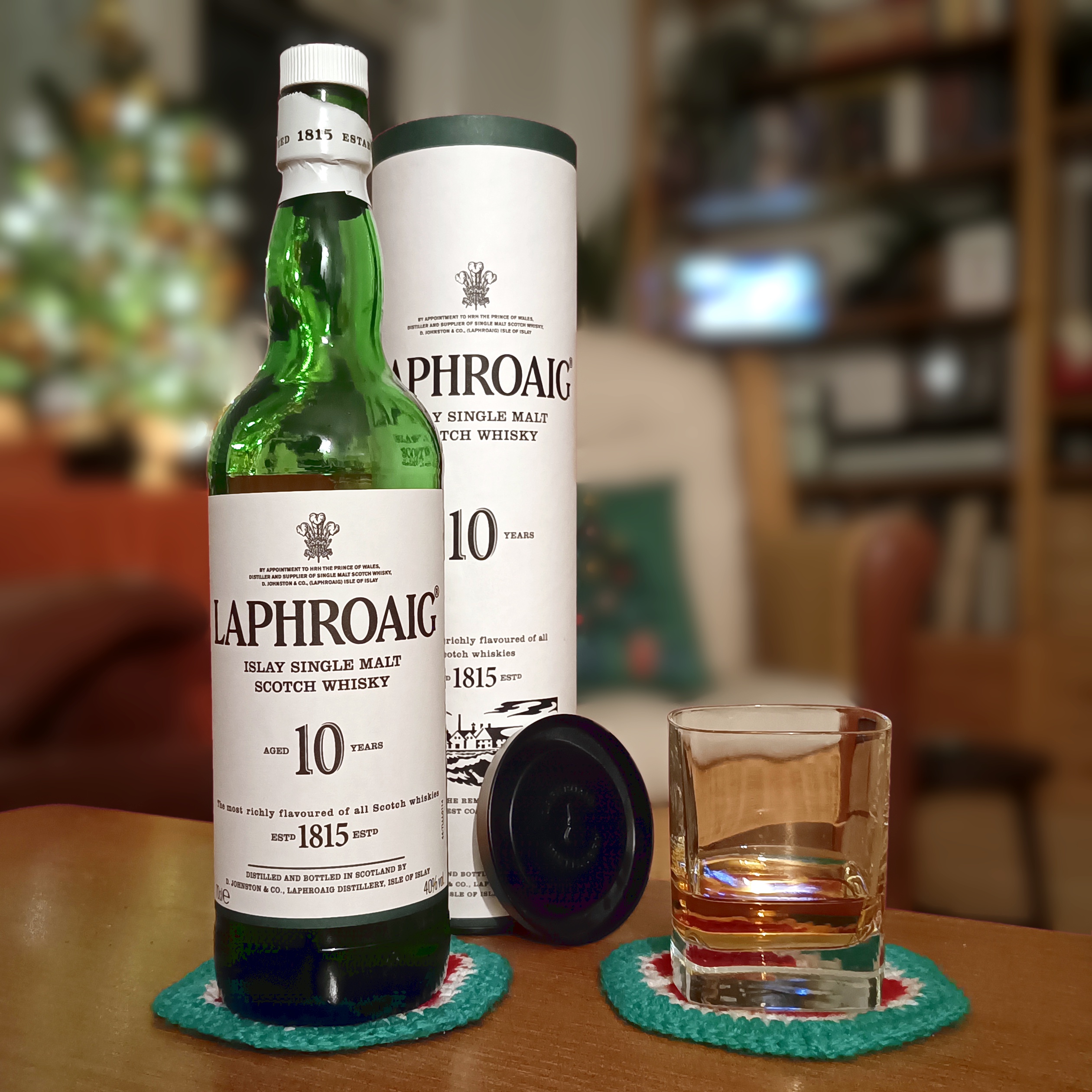 The exquisite taste of Laphroaig 10 whisky