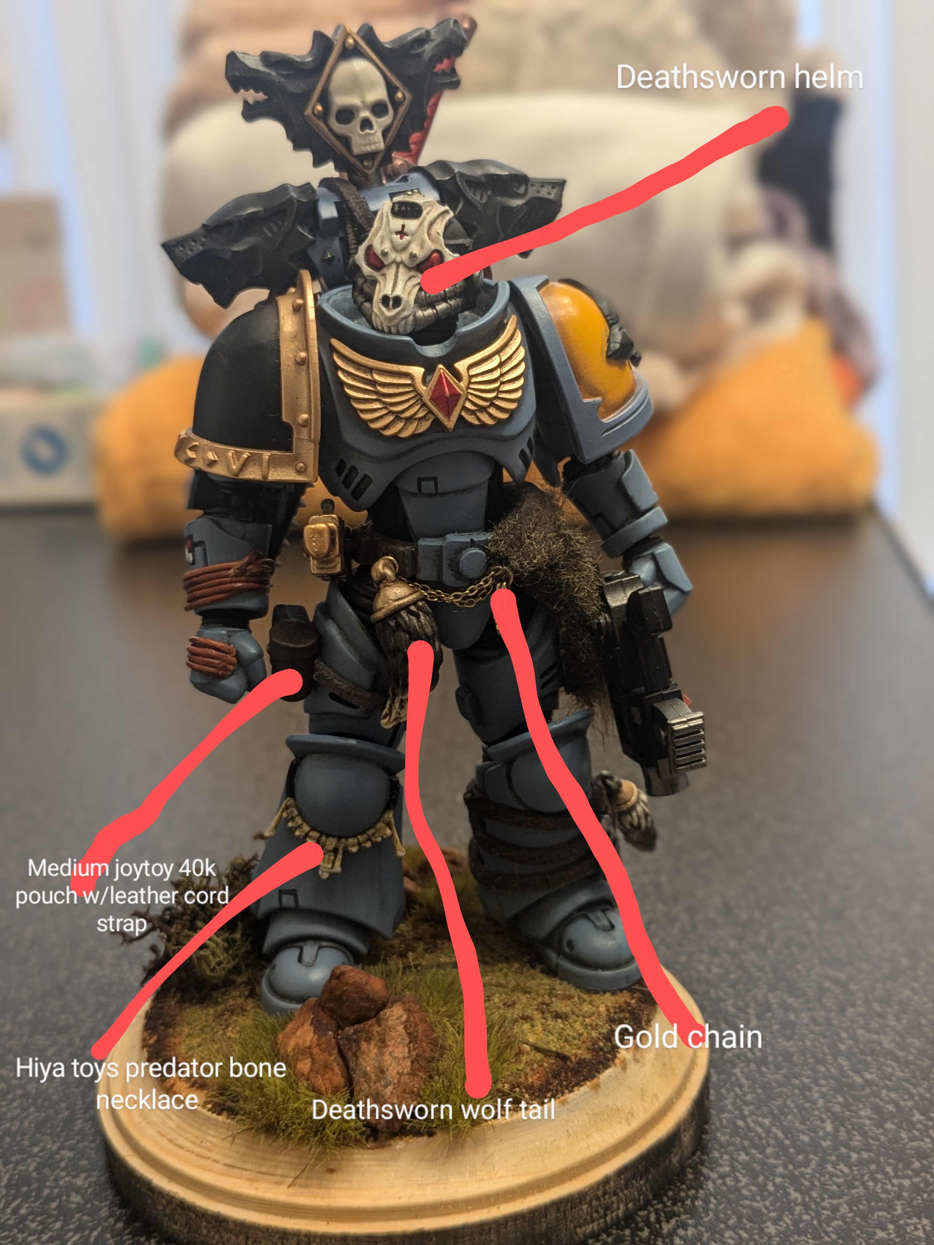 Sourcing custom space wolf parts for Broknar Stormsong #warhammer40k #joytoy #customactionfigure