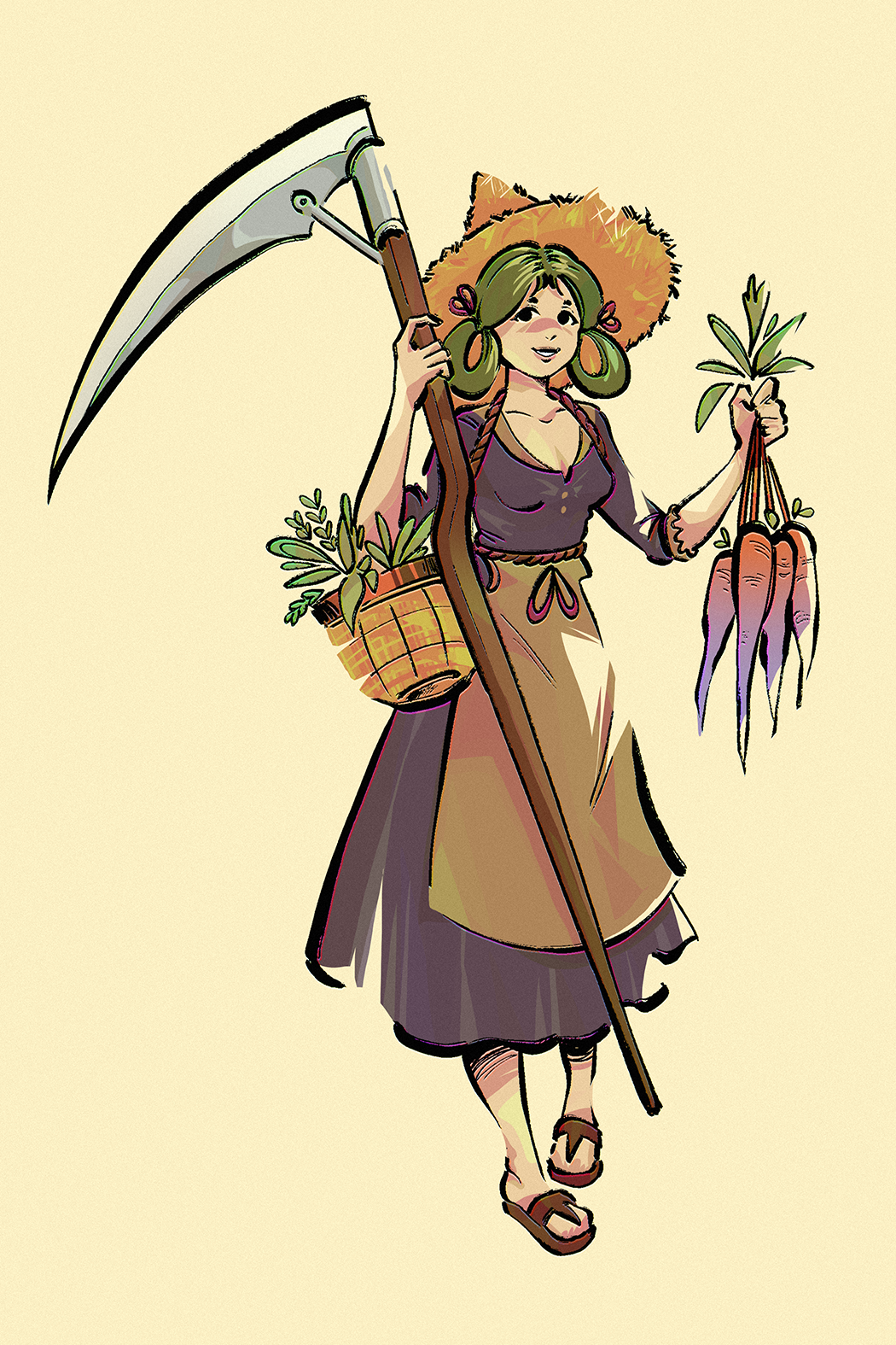 Inktober Day 26: Embracing the Farm Witch