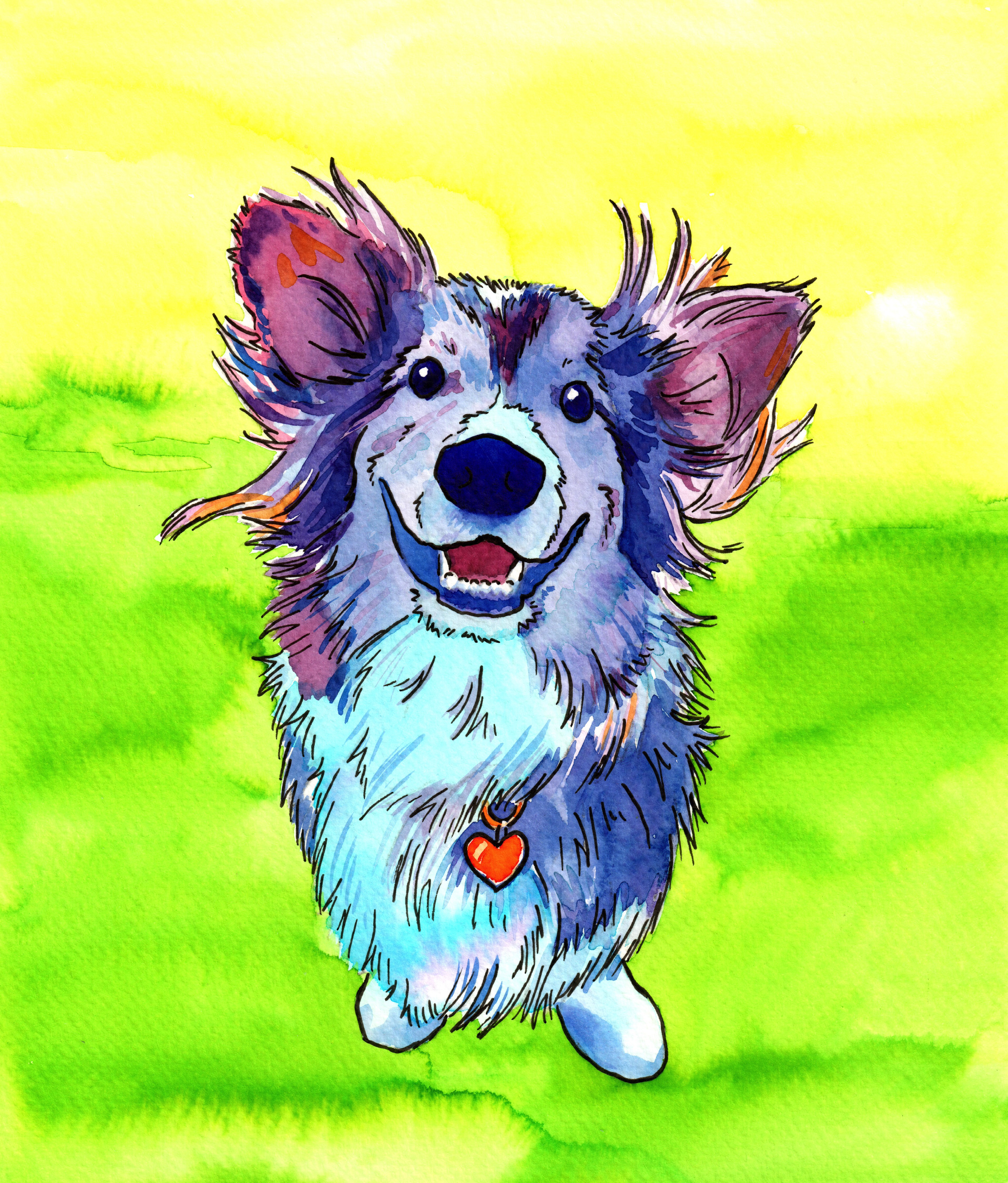 Meet Trouser: My Daily Corgi Painting Project