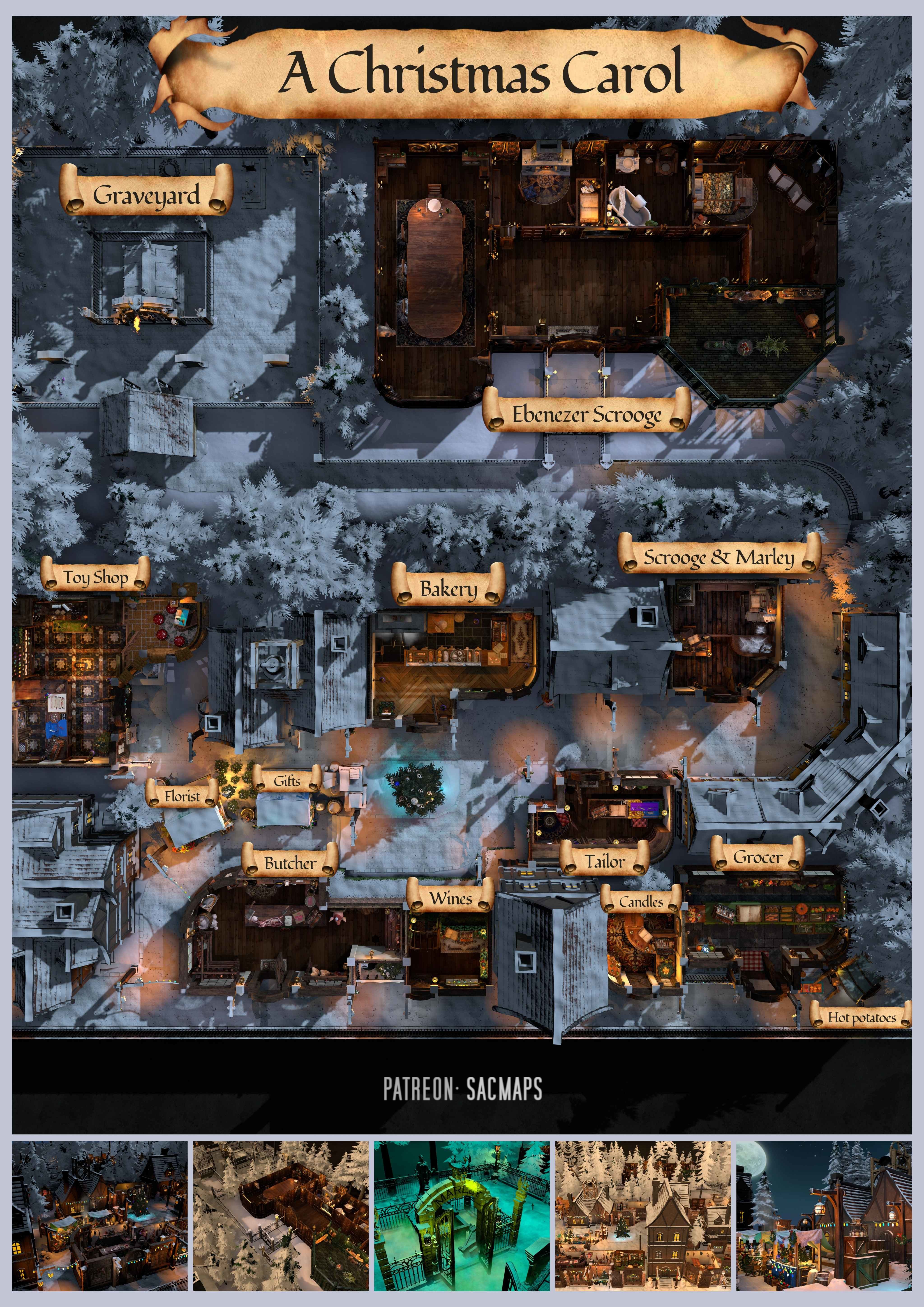 Experience the Magic of Christmas with Our Free TTRPG Festive Map Pack, Complete with Immersive VTT Imports and More!