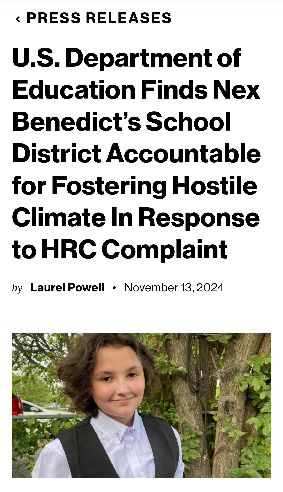 Holding Our School Accountable for Change