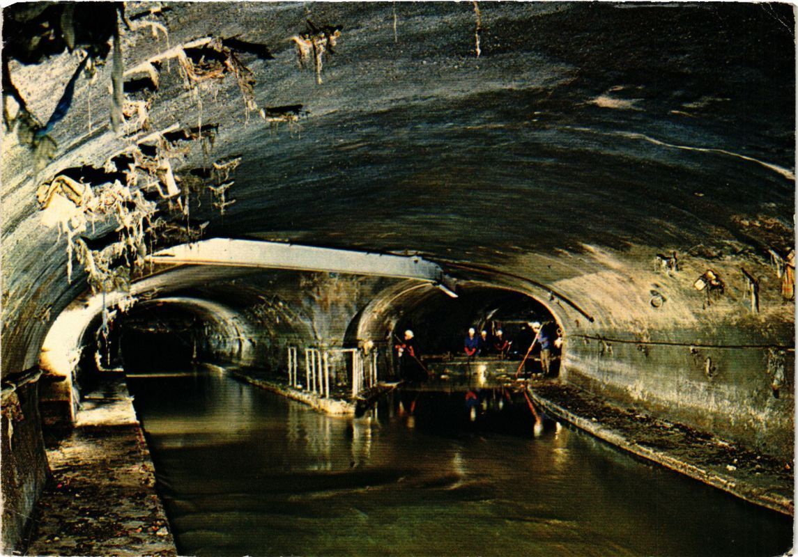 Vintage Postcard of Parisian Sewers: A Hidden Gem