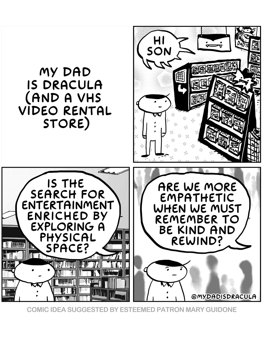 My Dad's Double Life: Dracula by Night, VHS Rental Store Owner by Day
