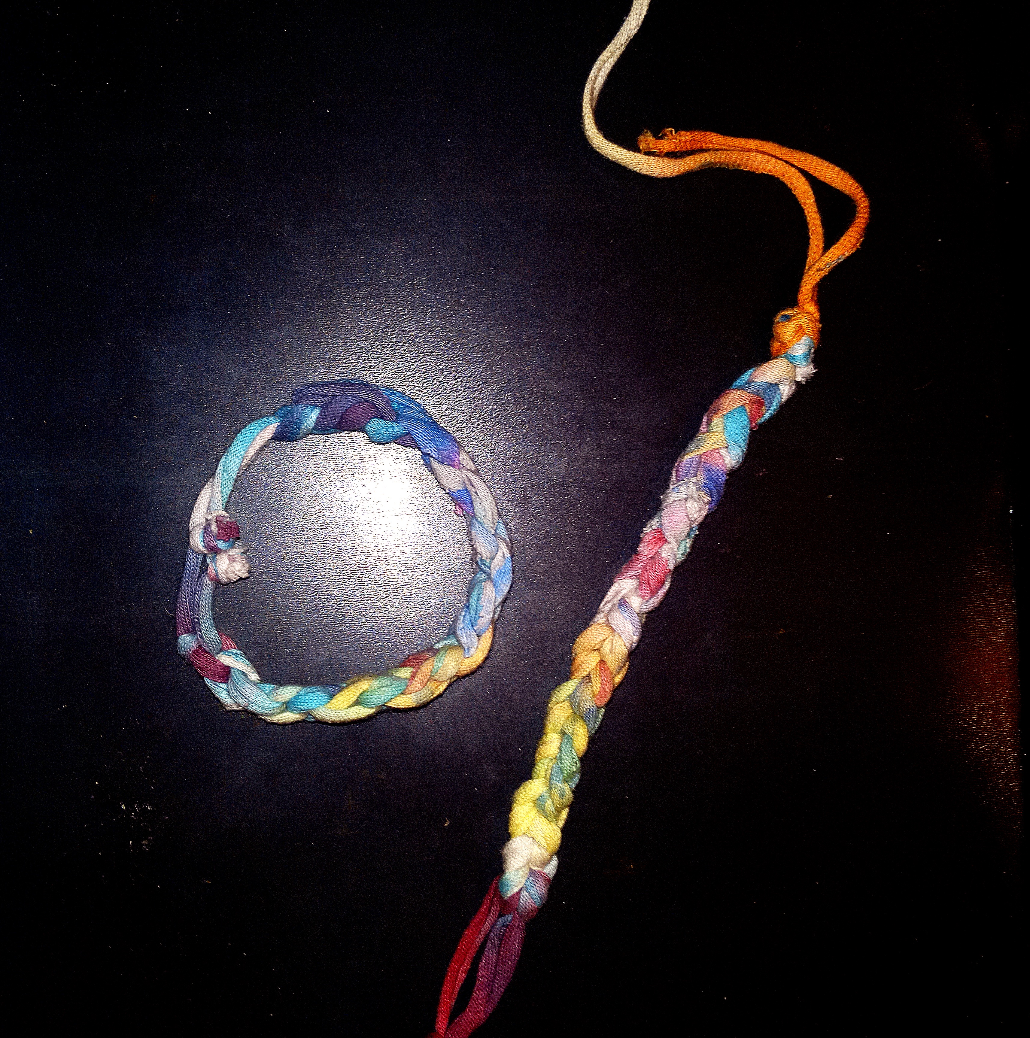 Check Out the Crochet Bracelets I Made Today!