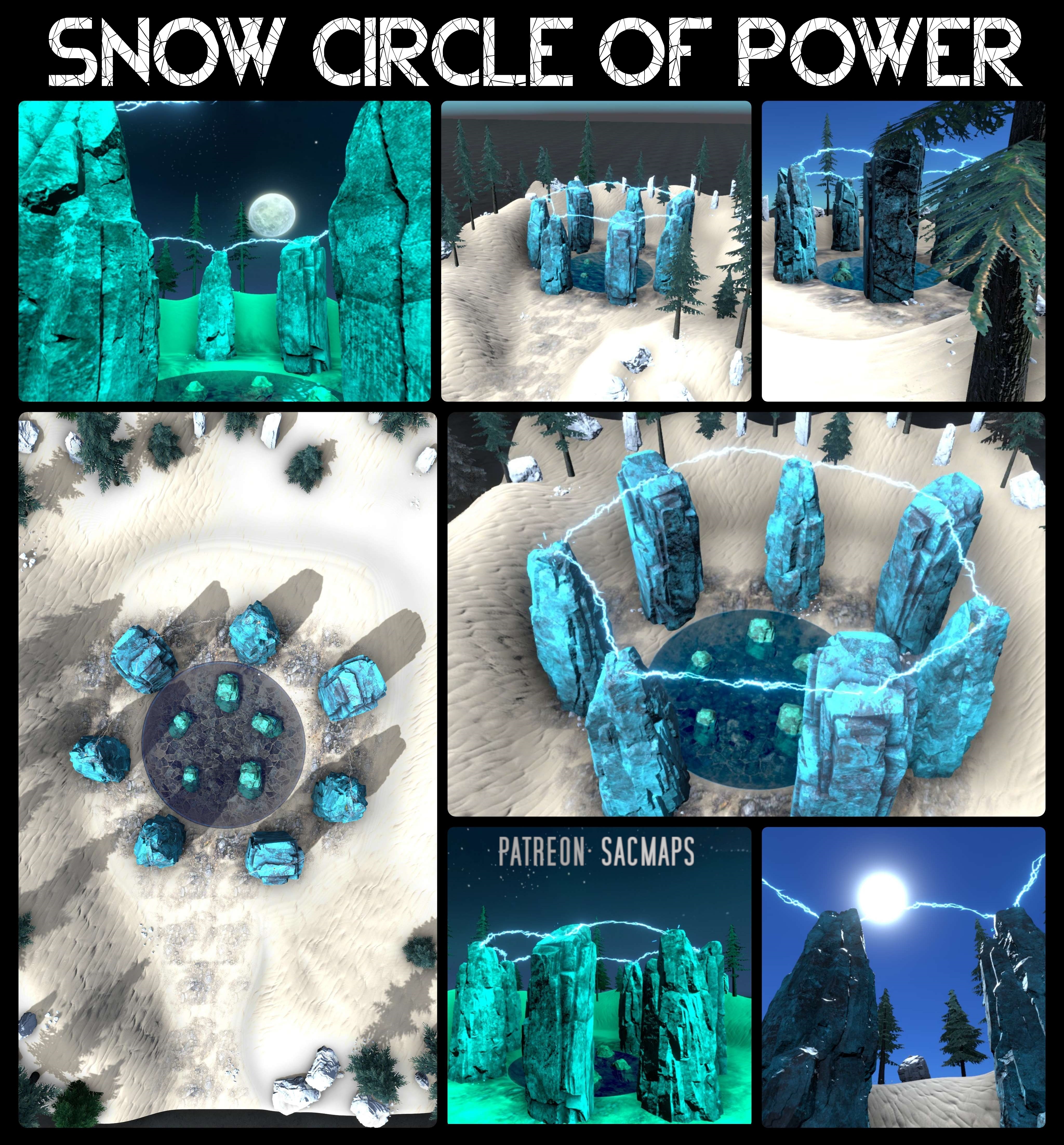 Unleash Your Imagination with Free DnD/TTRPG Maps: The Snow Circle of Power