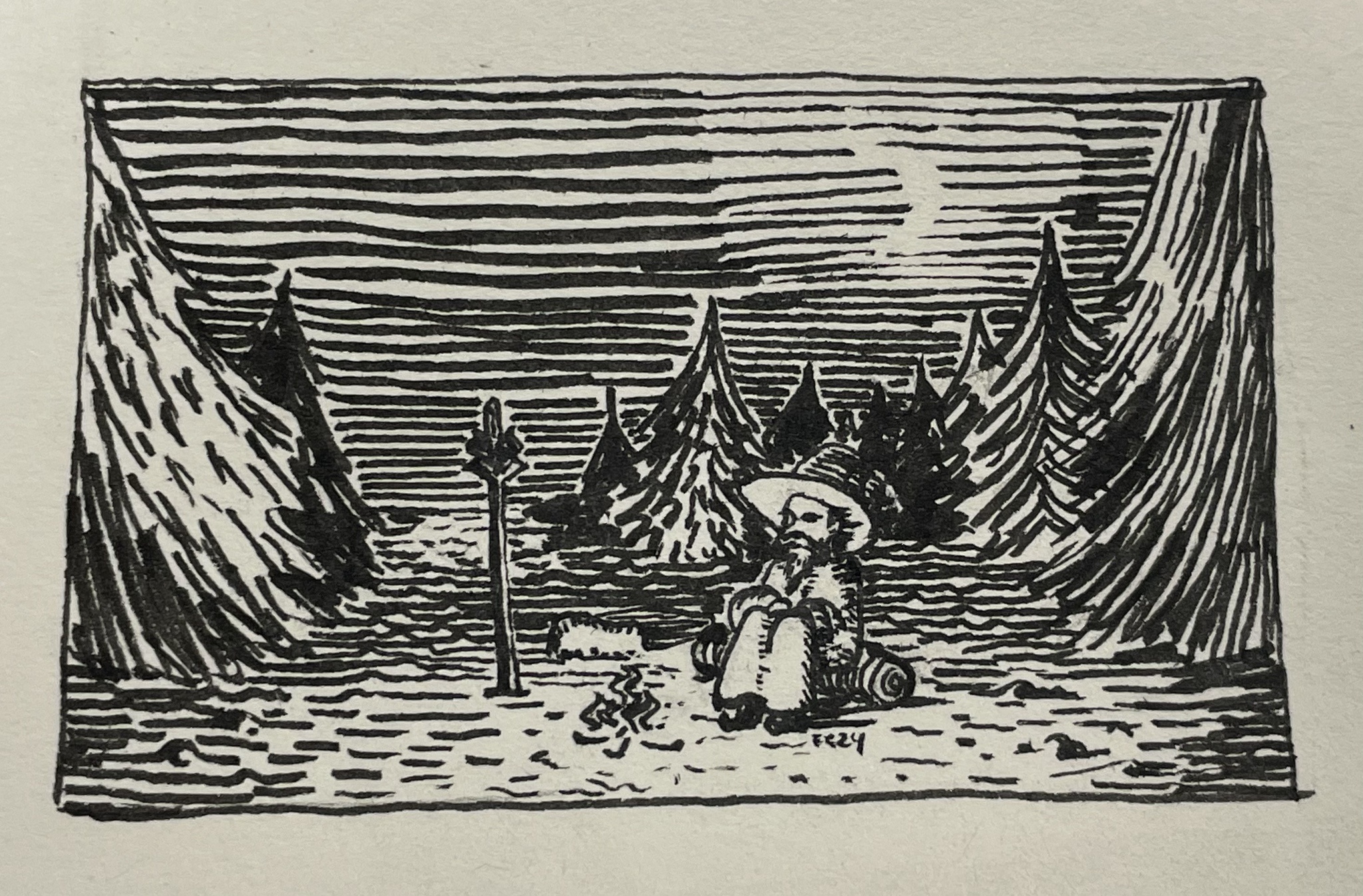 Inktober 2024 Day 22: Embracing the Spirit of 'Camp'