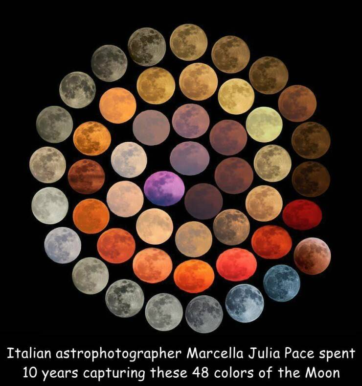 Exploring the enchanting colors of the moon.