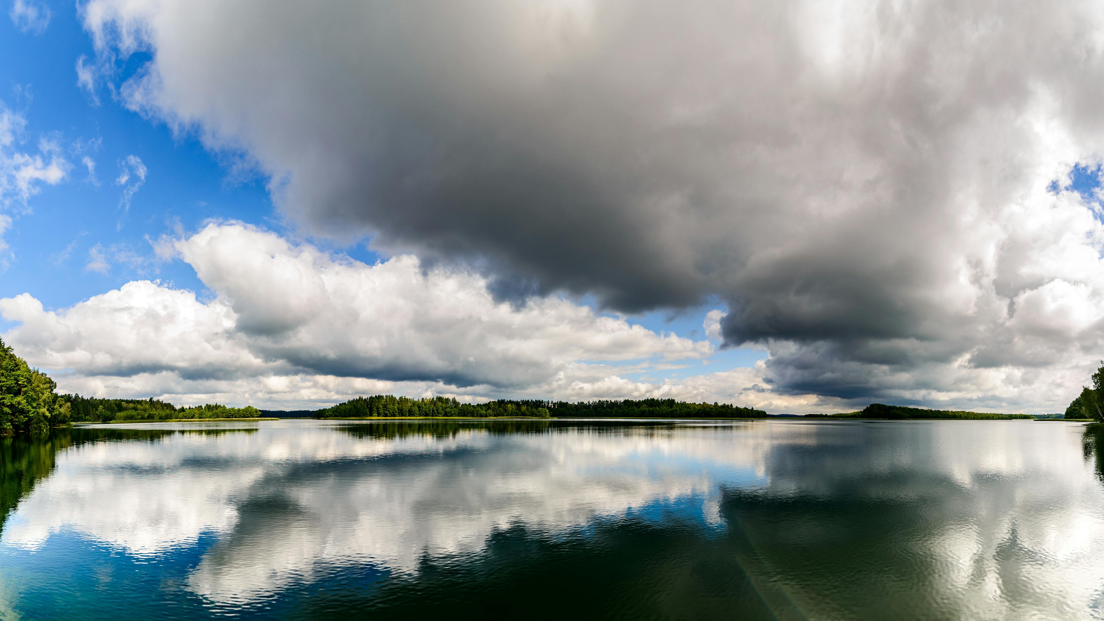 Stunning Lake Reflections Beneath Dramatic Skies