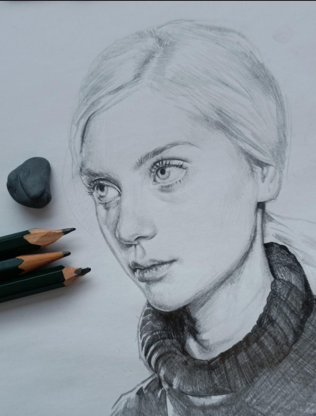 Stunning pencil portrait