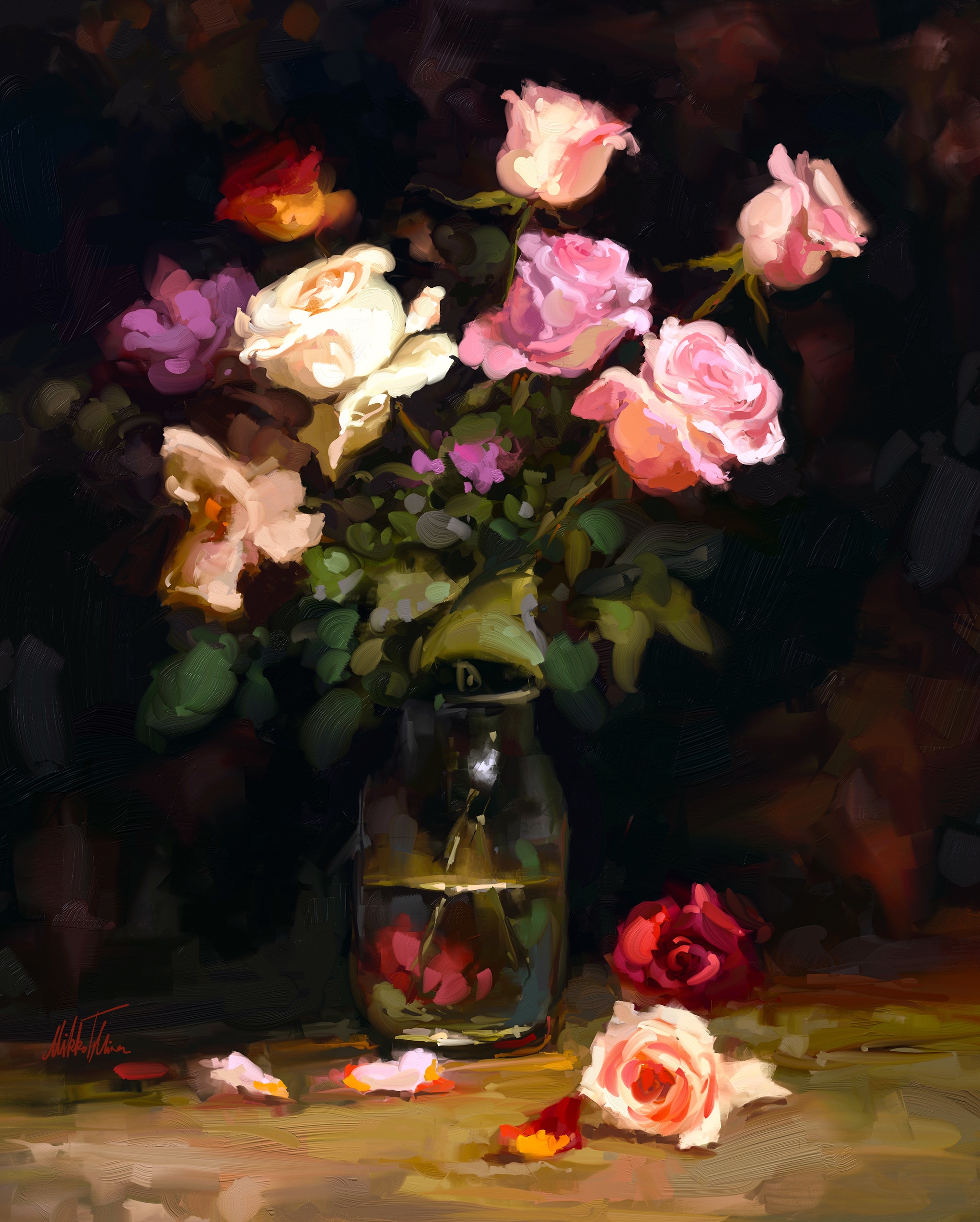 A Beautiful Bouquet of Roses to Brighten Your Day