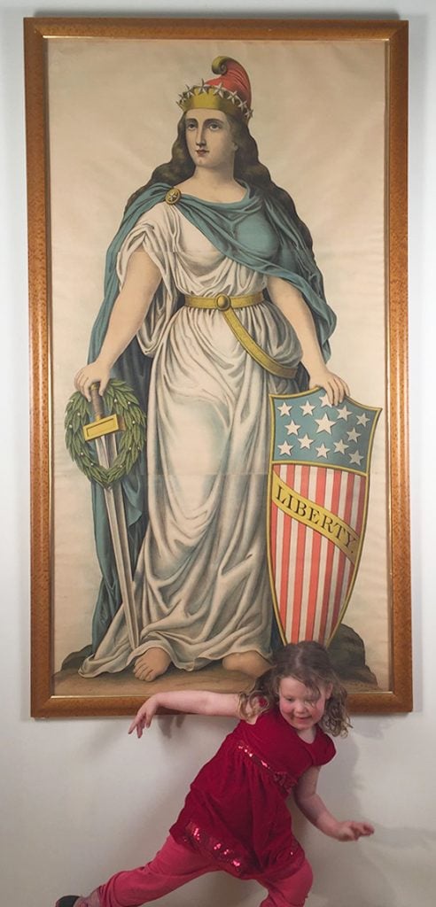 Symbol of Freedom: Lady Columbia and Her Child